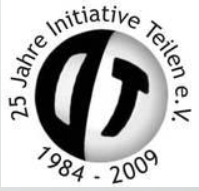 Logo 25 Jahre Initiative Teilen e.V.